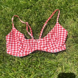 Gingham Bikini Top